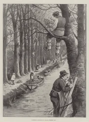 Gathering Mistletoe in France, Present Day